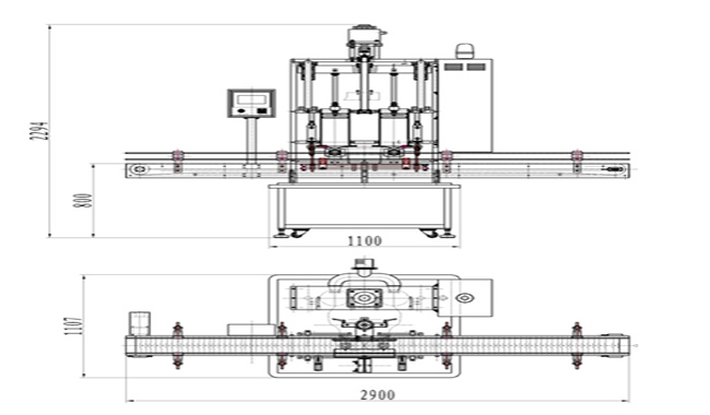 伺服驱动活塞式酱料灌装机(图2)